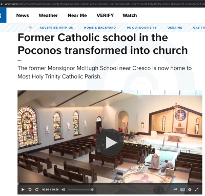 Former Catholic school in the Poconos transformed into church