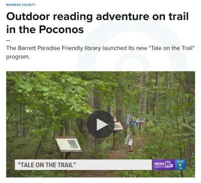 The Barrett Paradise Friendly library launched Its new "Tale on the Trail" program.