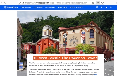 10 Most Scenic the Poconos Towns (WorldAtlas.com)