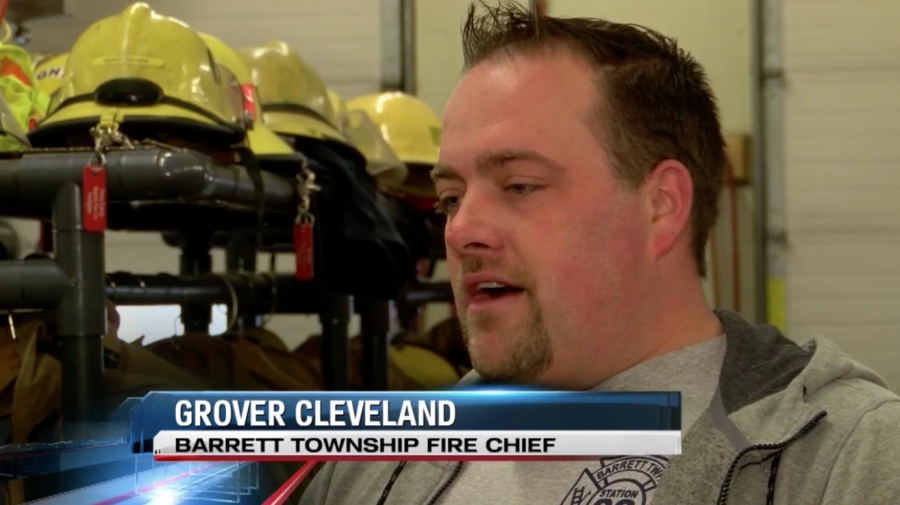 &quot;With this grant, we don&#039;t have to worry about that and it&#039;s going to be a big weight lifted off our shoulders,&quot; says Fire Chief Grover Cleveland, Barrett Township.