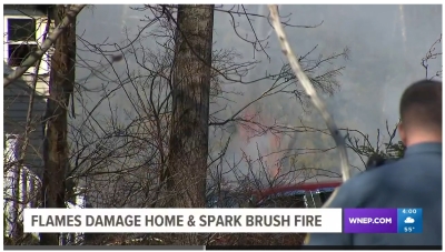 Flames damage home in Monroe County (Route 390 in Cresco)