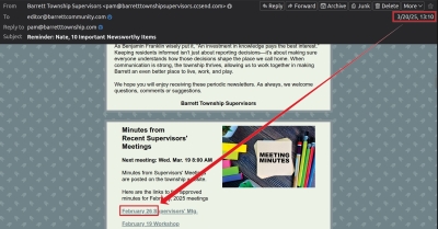 Subscribe to Official Barrett Township Emails