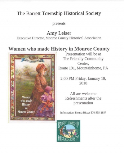 Event: Women Who Made History in Monroe County (1/19/2018)