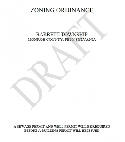 Barrett Township Supervisor Meeting - Zoning Ordinance