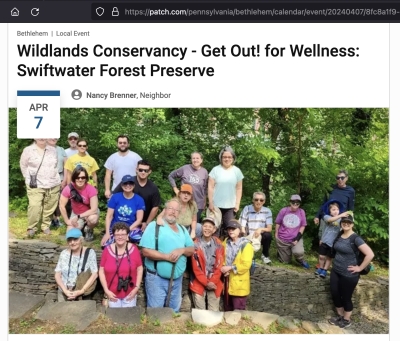 Wildlands Conservancy - Get Out! for Wellness: Swiftwater Forest Preserve
