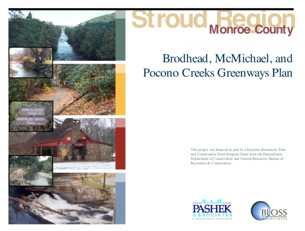 Brodhead, McMichael, and Pocono Creeks Greenways Plan (Stroud Region)