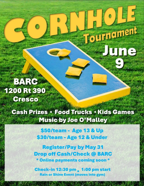 Cornhole Tournament: June 9, 2024