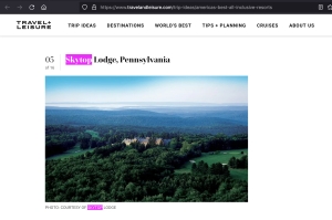 Travel &amp; Leisure: Skytop #5 Best All Inclusive Resort (2023)