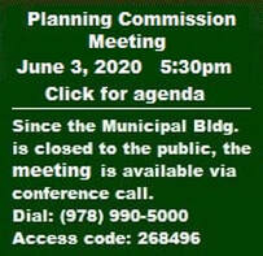 Barrett Township Planning Commission Meeting (Zoning Ordinance Amendments) June 3, 2020