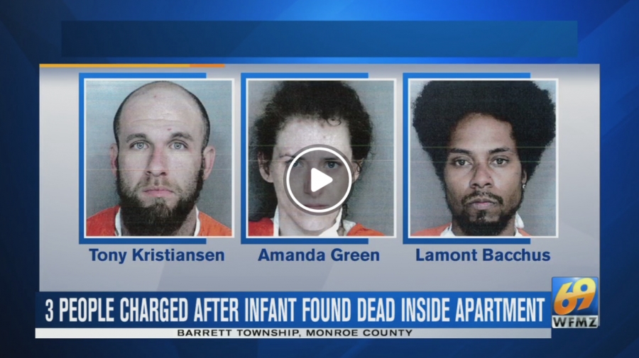 3 charged after infant found dead inside Monroe County apartment