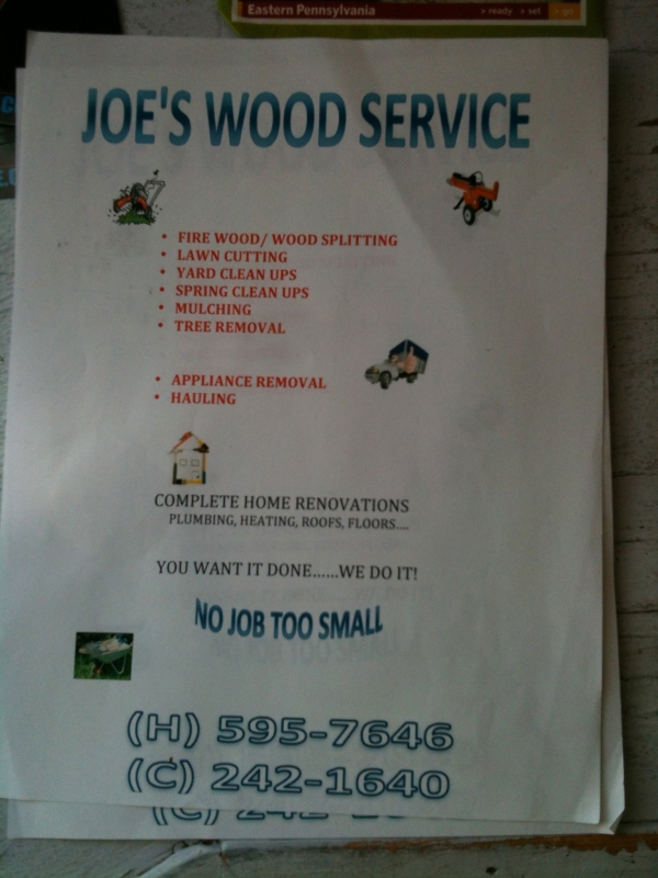 Joe&#039;s Wood Service
