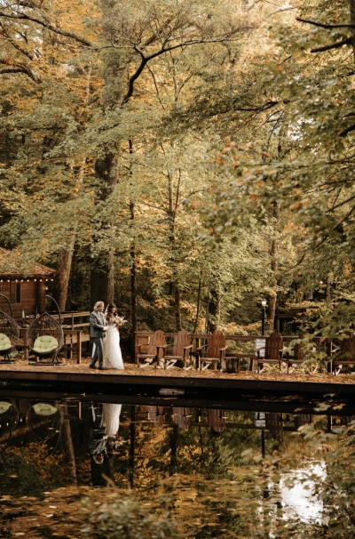 This Woodsy Fall Wedding in the Poconos Was Full of Ethereal, Earthy Romance
