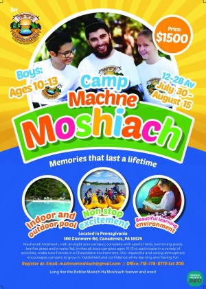 Limited Spots Remain at Camp Machne Moshiach in the Poconos