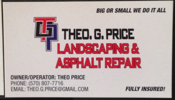 Theo G. Price Landscaping &amp; Asphalt Repair