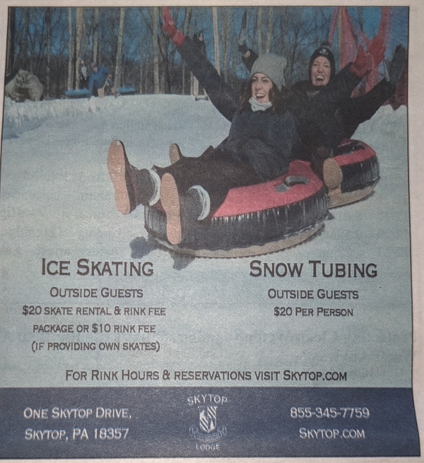 Ice Skating &amp; Snow Tubing @ Skytop