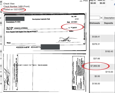 Beware of Regional Check Scam: First Keystone &amp; People&#039;s Security