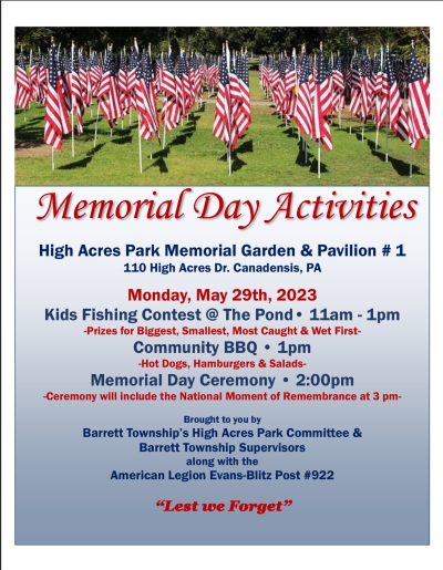 Memorial Day Activities 2023